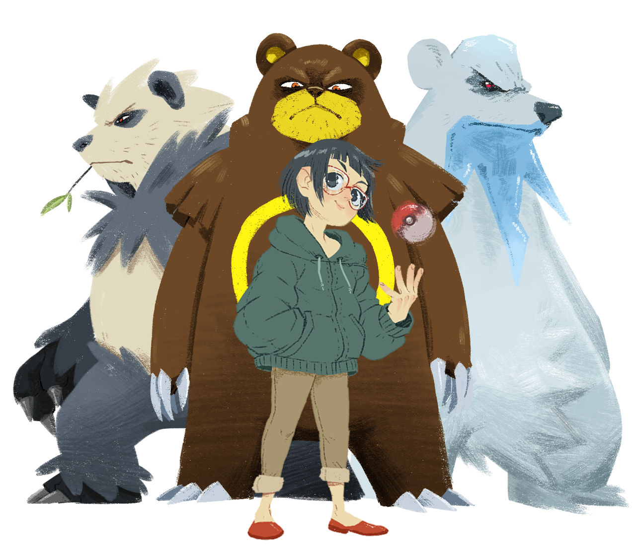 Chloe - We Bare bears - Pokemon Trainer by Ozevito on DeviantArt