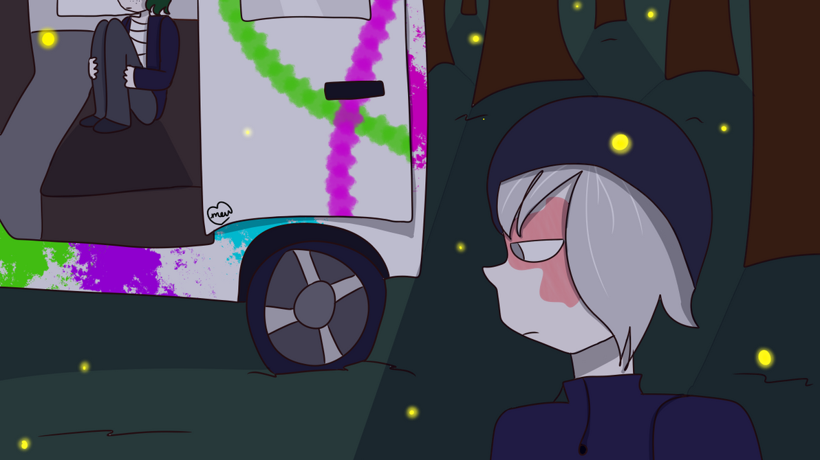 in the car