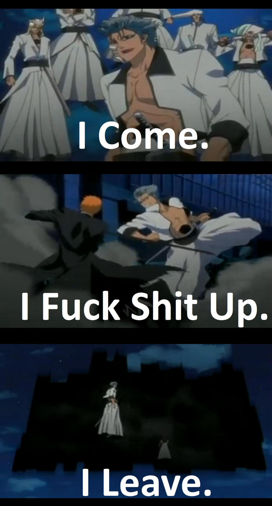 Grimmjow In Eight Words Or Less