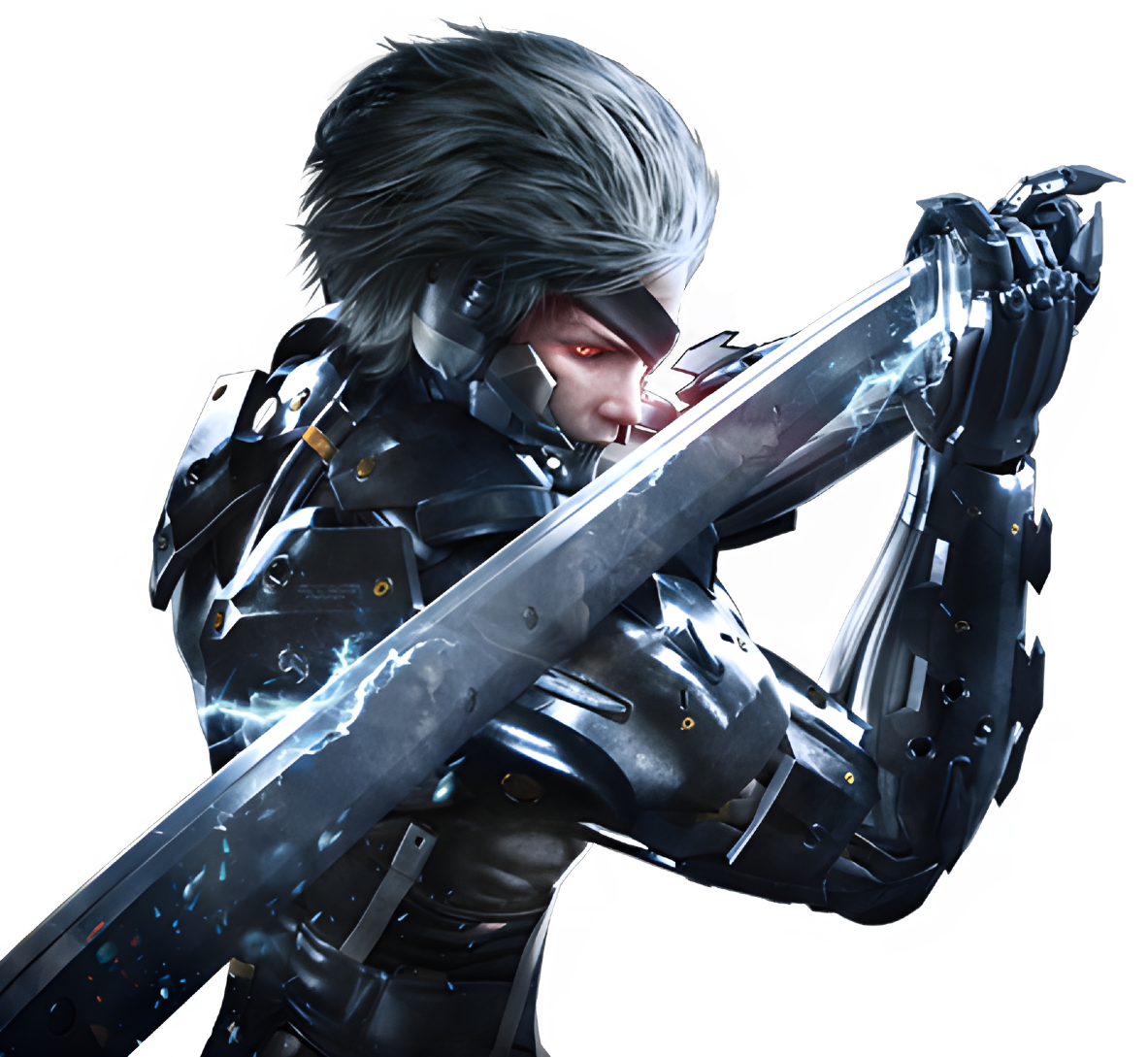 Metal Gear Rising - Raiden Portrait by IshikaHiruma on DeviantArt