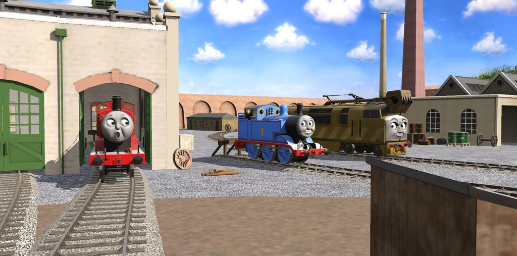 Tatmr Rws Deviantart TATMR Thomas and James Meets Diesel-10 by Trainboy55 on DeviantArt