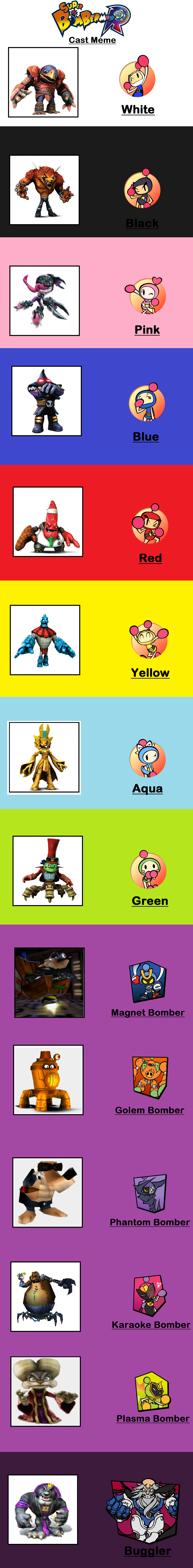 Skylanders as bomberman characters