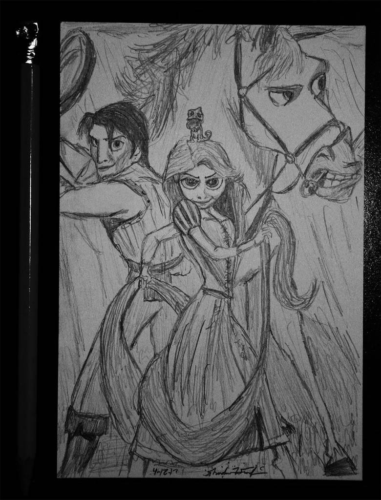 Tangled Note Card by Valashard on DeviantArt