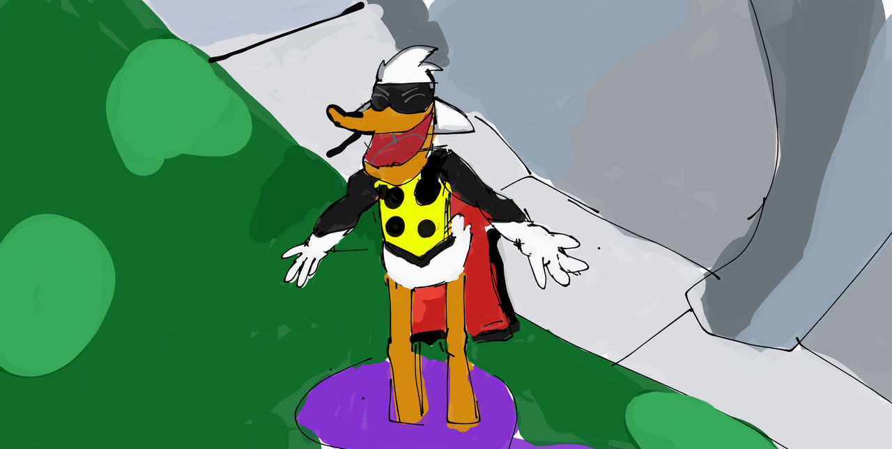 He wants to be Darkwing Duck again, huh? WELL THEN