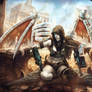 Female desert mercenary concept