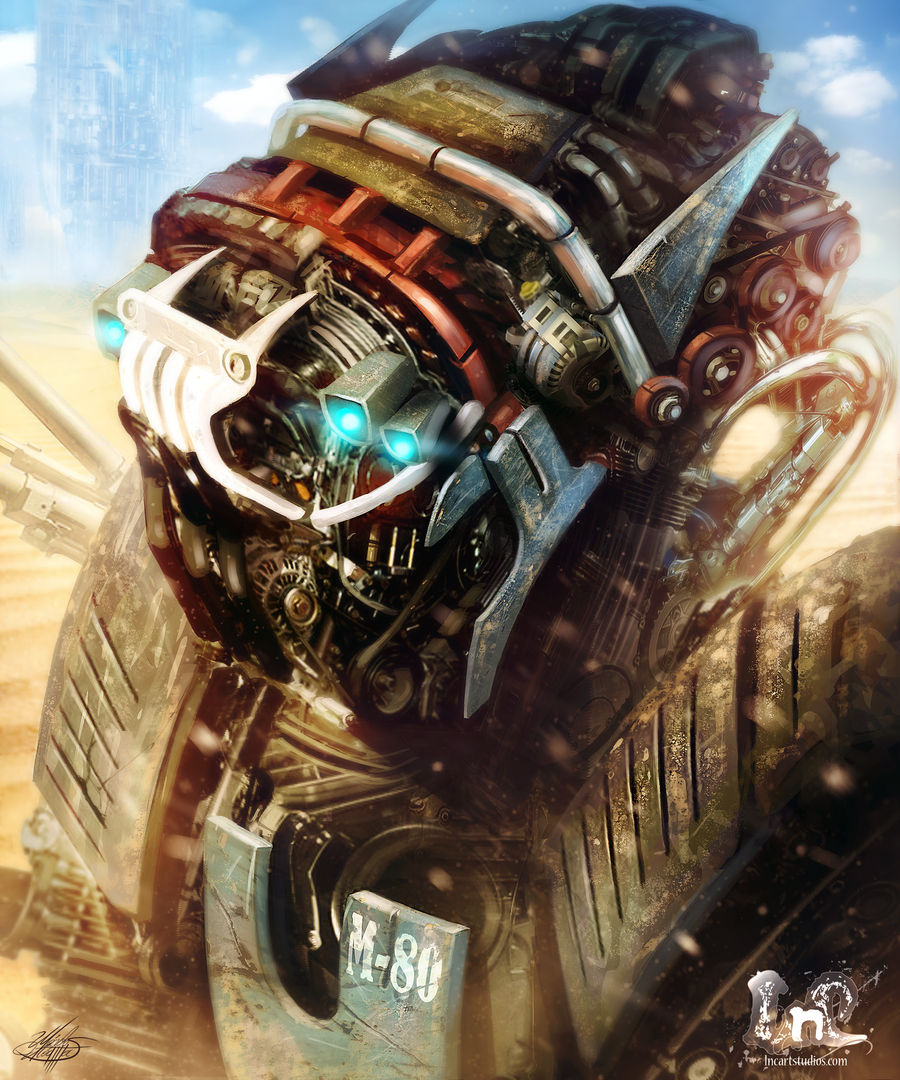 Desert combat robot