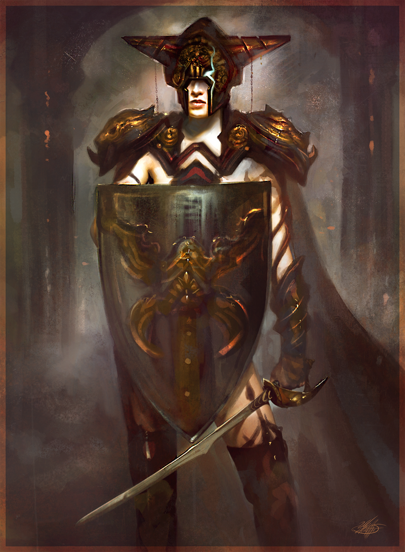 Female Ancient Warrior by mlappas