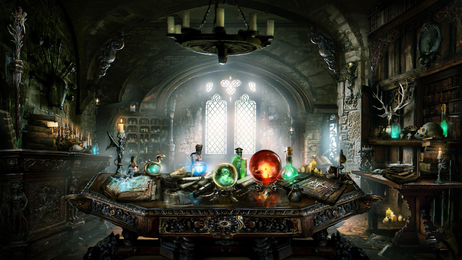 Wizard Study Artwork Backdrop by ManthosLappas on DeviantArt