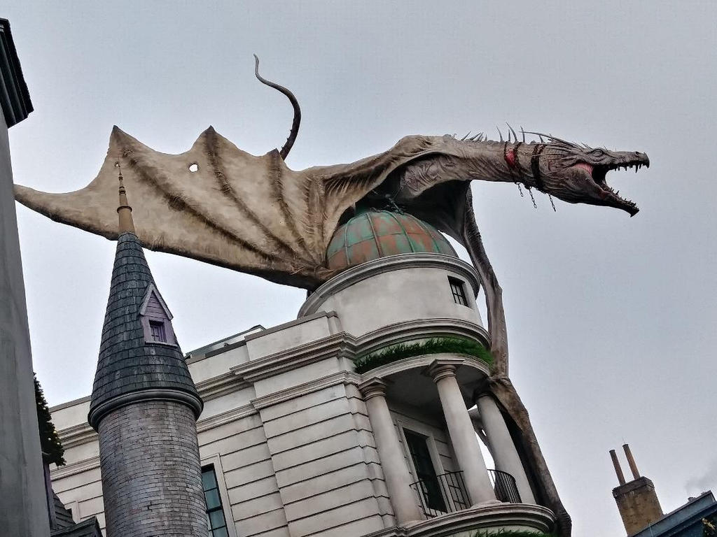 Dragon on building by mccarthywheeler on DeviantArt