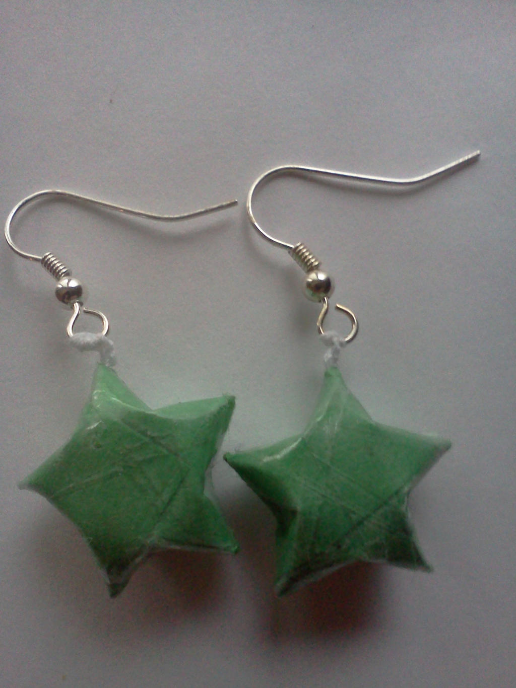 Green Lucky Star earrings