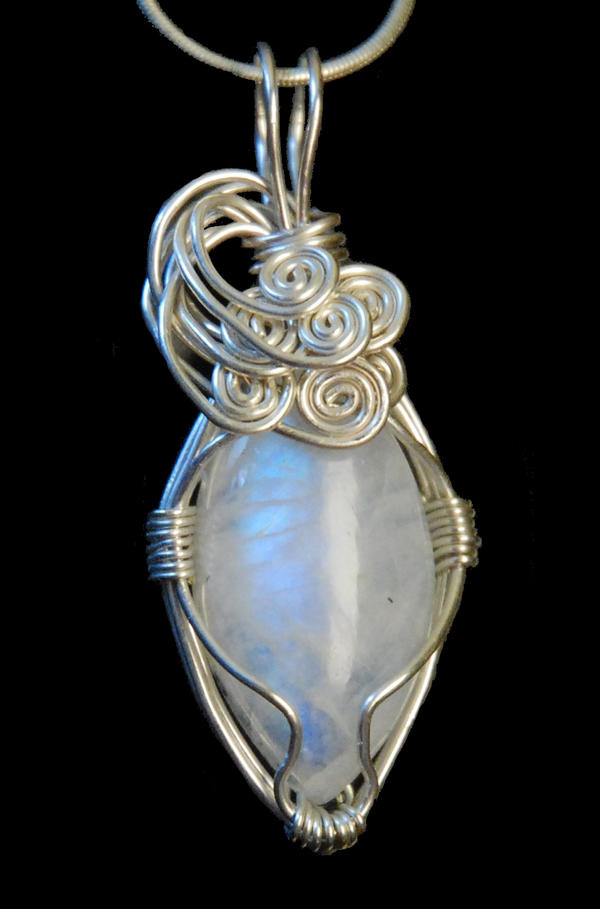 Moonstone Wire Wrapped Pendant