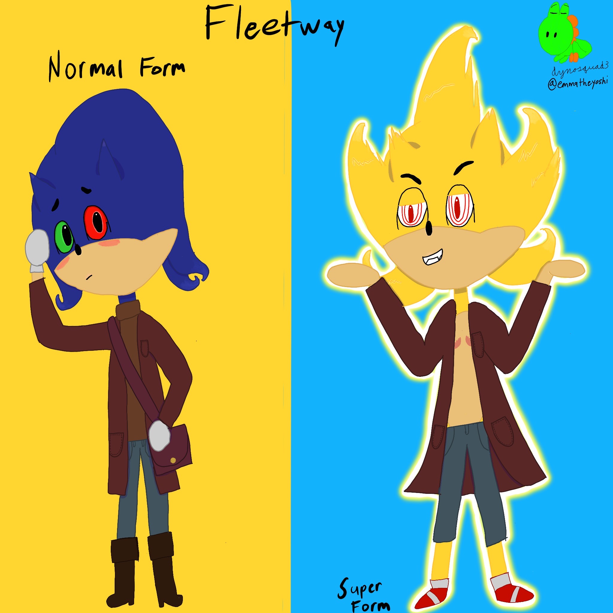 Pixilart - Fleetway Super Sonic 3 by fazentertain83