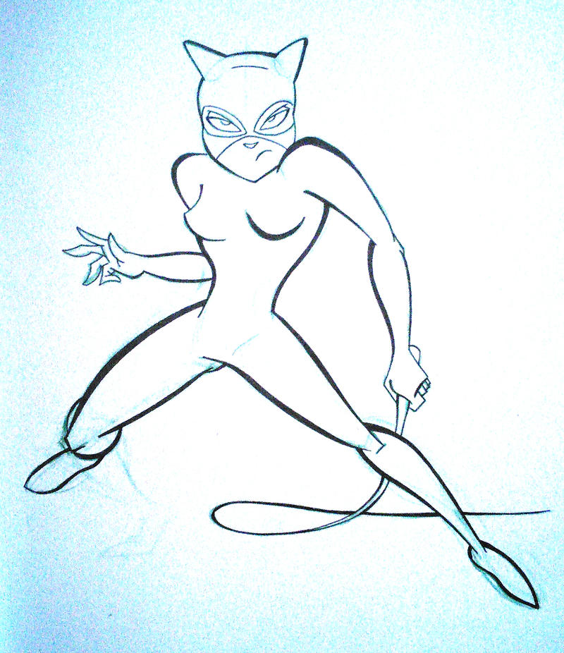 February Draw a Day- Day3- Catwoman