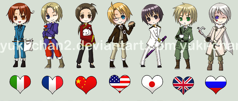 +Keychains - Hetalia+