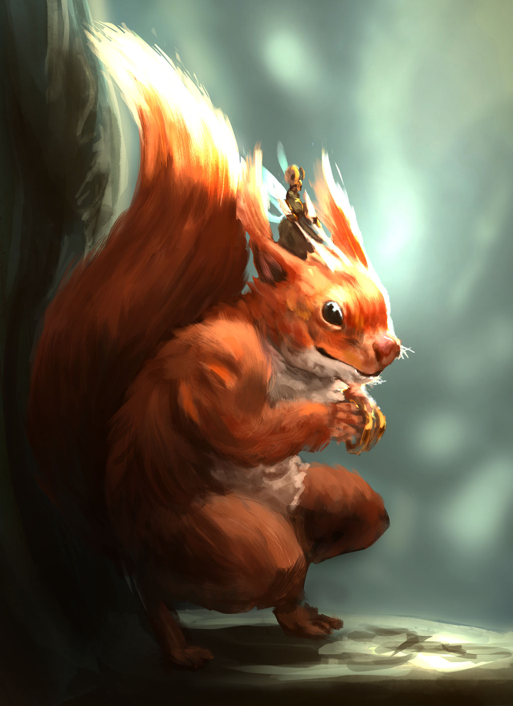 Deviantart Risumon Squirrel Day 9 : Squirrel by Aidesa on DeviantArt