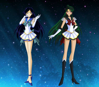 Sailor Pluto and Sailor Ocean