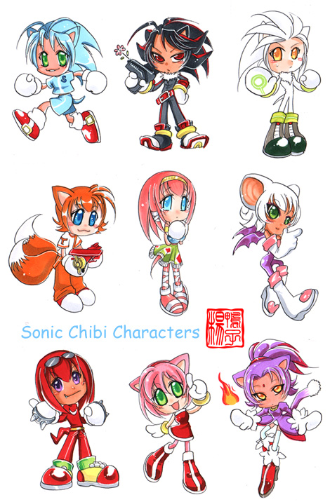 Sonic chibi human characters