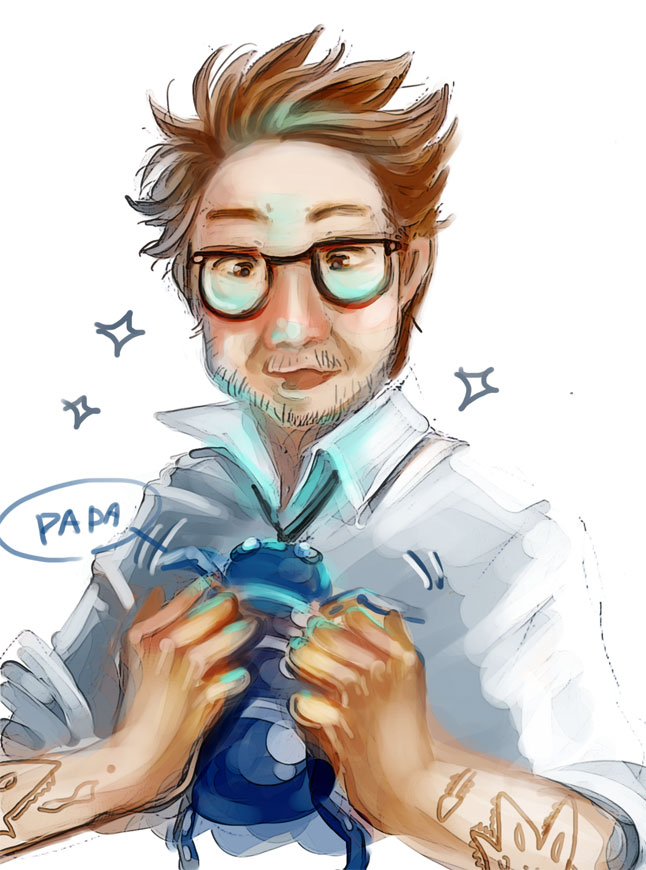 Dr.Newt and baby kaiju