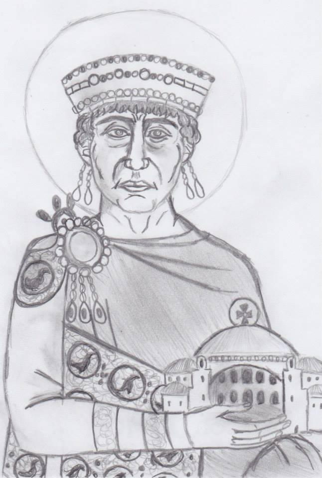 Sketch of Justinian I by Spatharokandidatos on DeviantArt