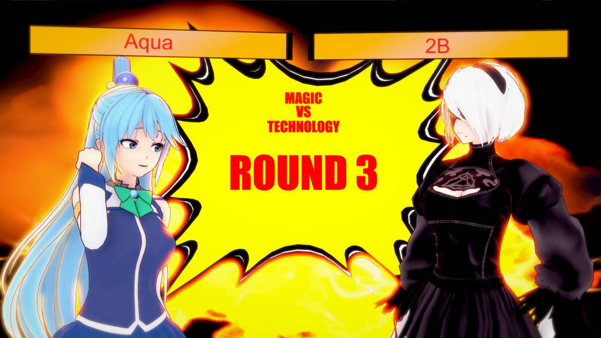 Round 3: Aqua vs 2B by MrTr1ker on DeviantArt