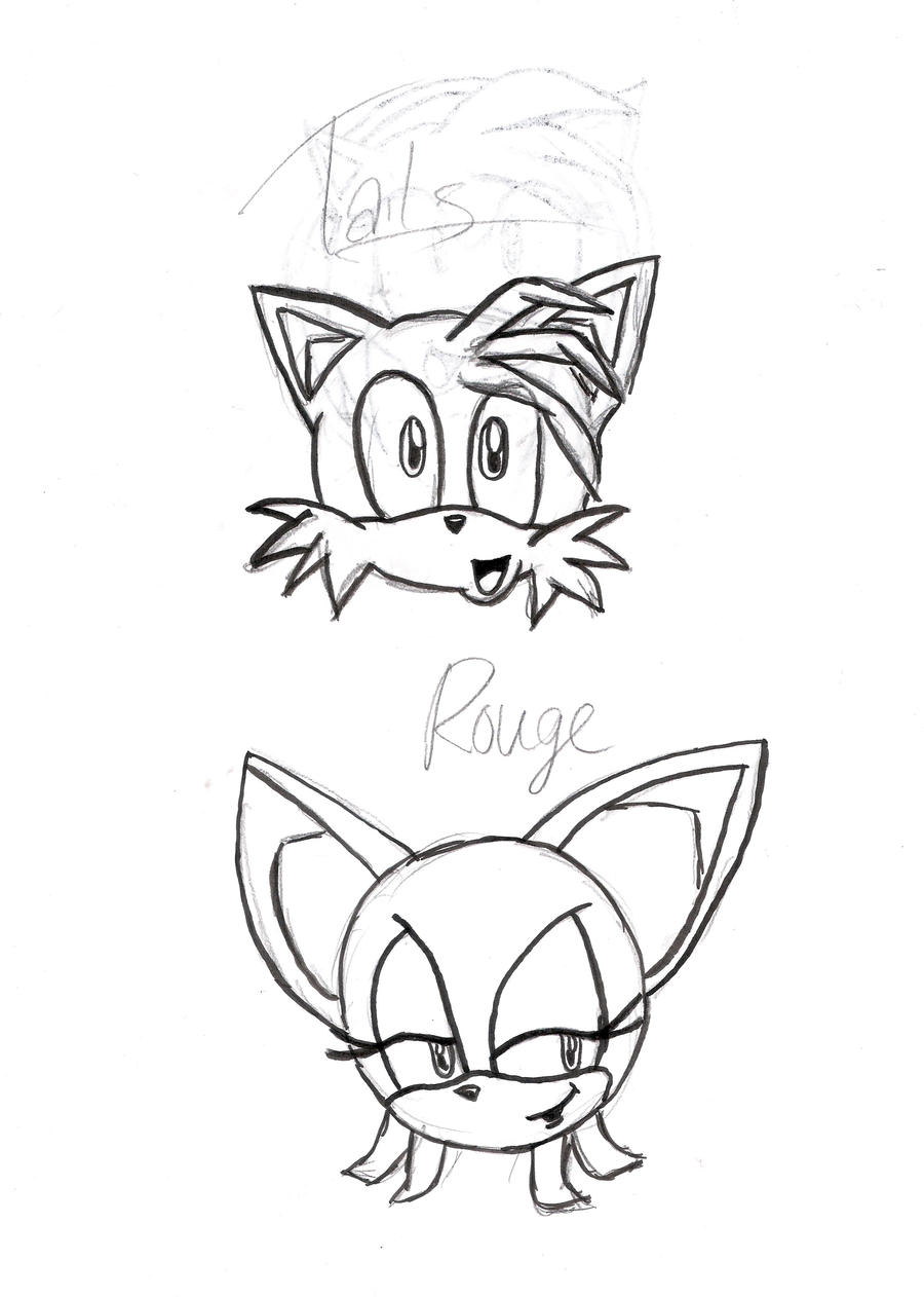 Tails and Rouge Ink 1 by dwoj1 on DeviantArt