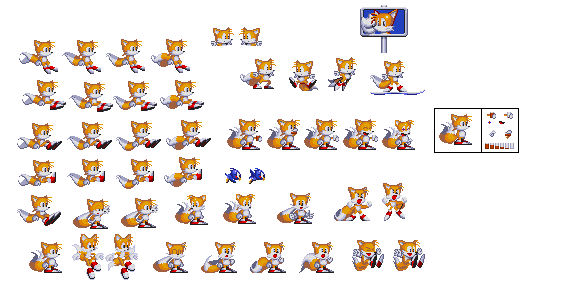 Sonic Advance Tails Sprites