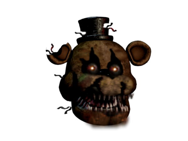 fnaf 4 Nightmare Fredbear head