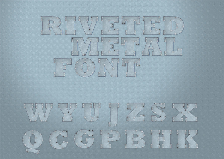 Max Riveted Letters Riveted Metal Font by Karimaouidad on DeviantArt