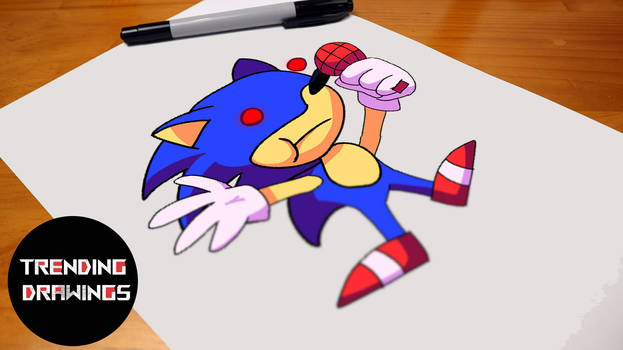 Fnf coloring pages sonic exe