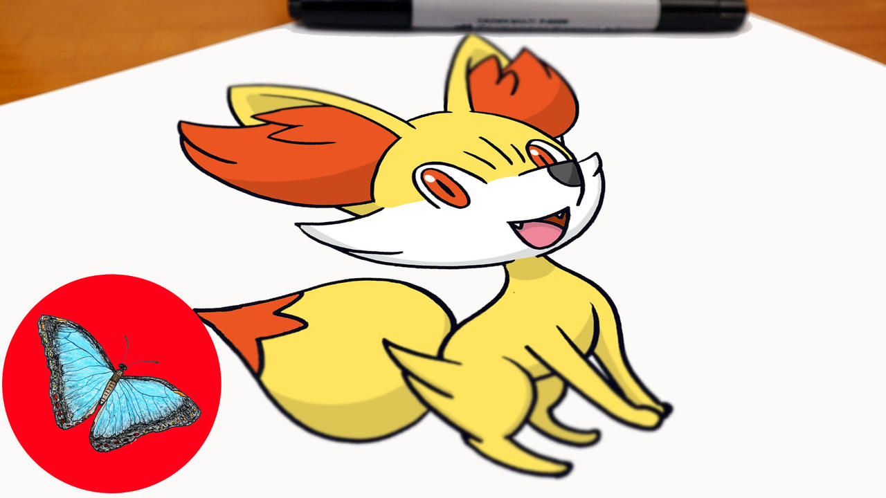 How to Draw Fennekin from Pokemon Cute Chibi Kawaii Easy Step by Step  Drawing for Kids 