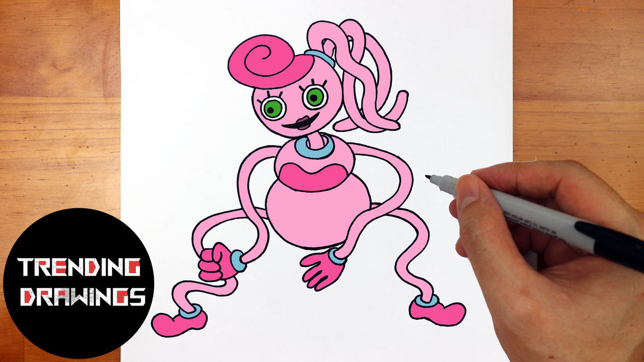 Cómo dibujar a MOMMY LONG LEGS  How to draw Mommy Long Legs (Poppy  Playtime Game) 