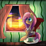 Fluttershy on the cheir