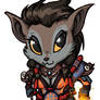 WoW Chibi : Worgen Warlock