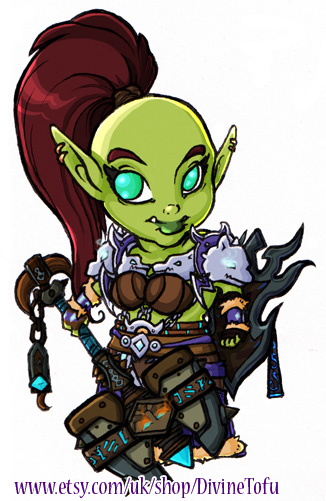 WoW Chibi: Orc Shaman by DivineTofu on DeviantArt