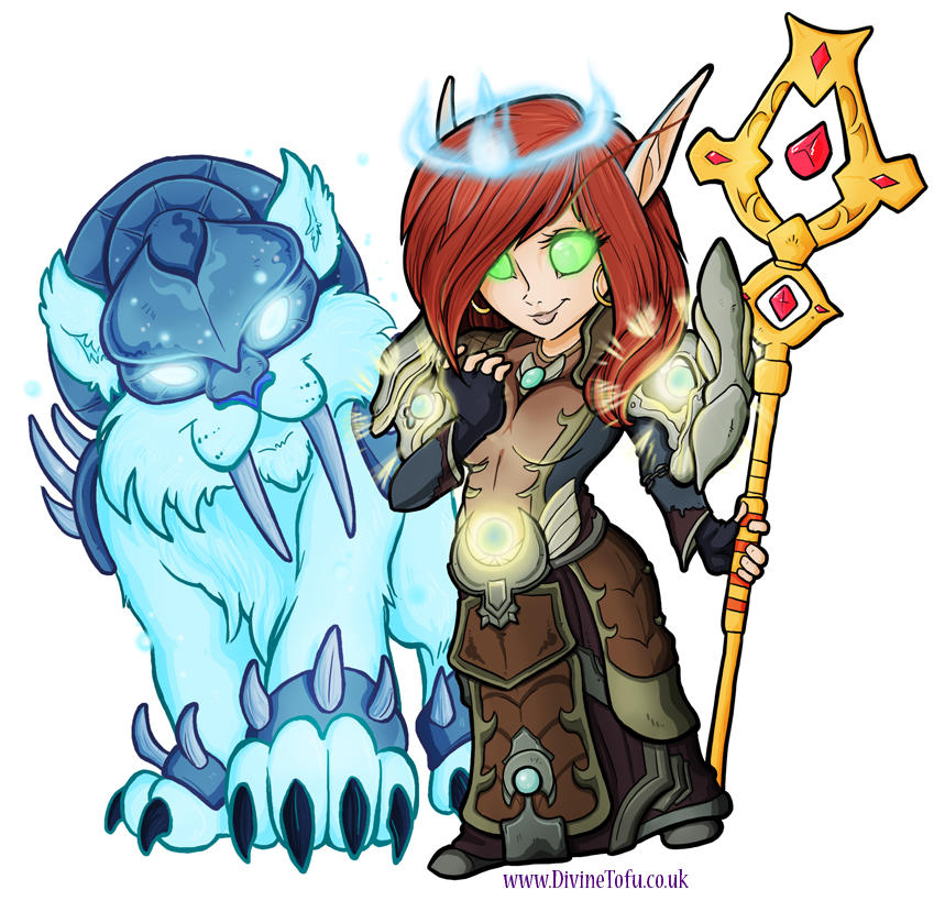 Kewru - WoW Chibi Blood Elf Priest by DivineTofu on DeviantArt