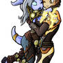 Miik and Carm - WoW Chibi Couple