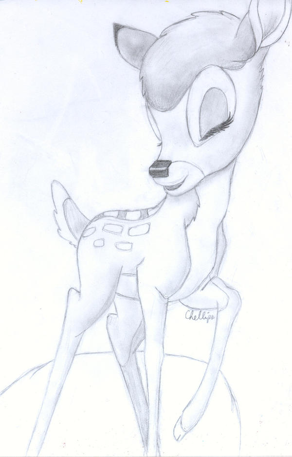 Faline Drawing Faline by Chellips on DeviantArt