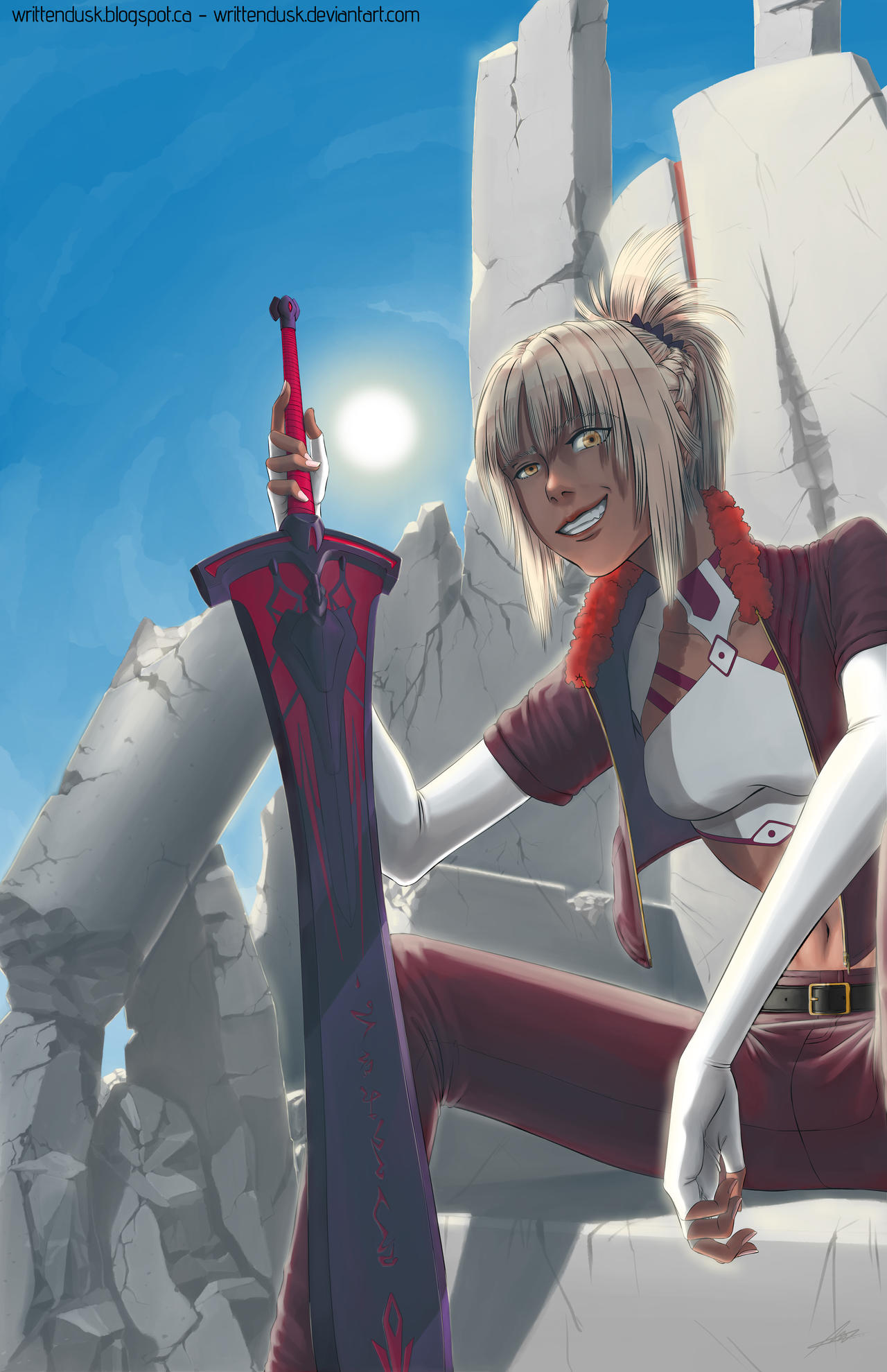 Fan Art: Mordred Alter - Fate/Grand Order by writtendusk on DeviantArt