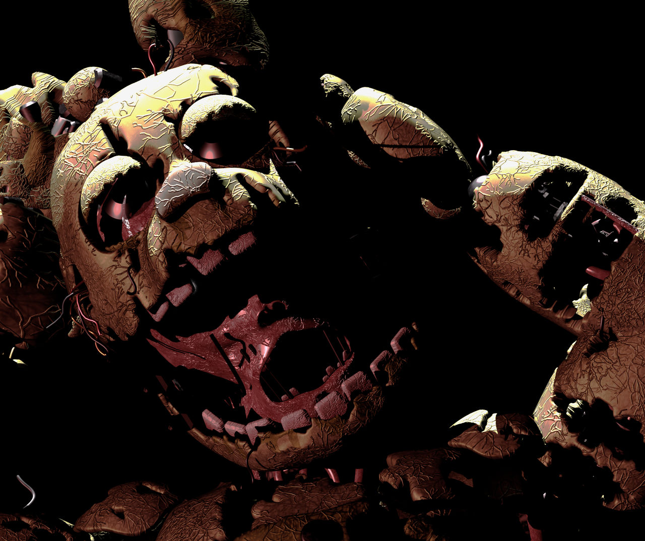 Springtrap Death Screen Springtrap Rare Screen by DavenMCMILL on DeviantArt