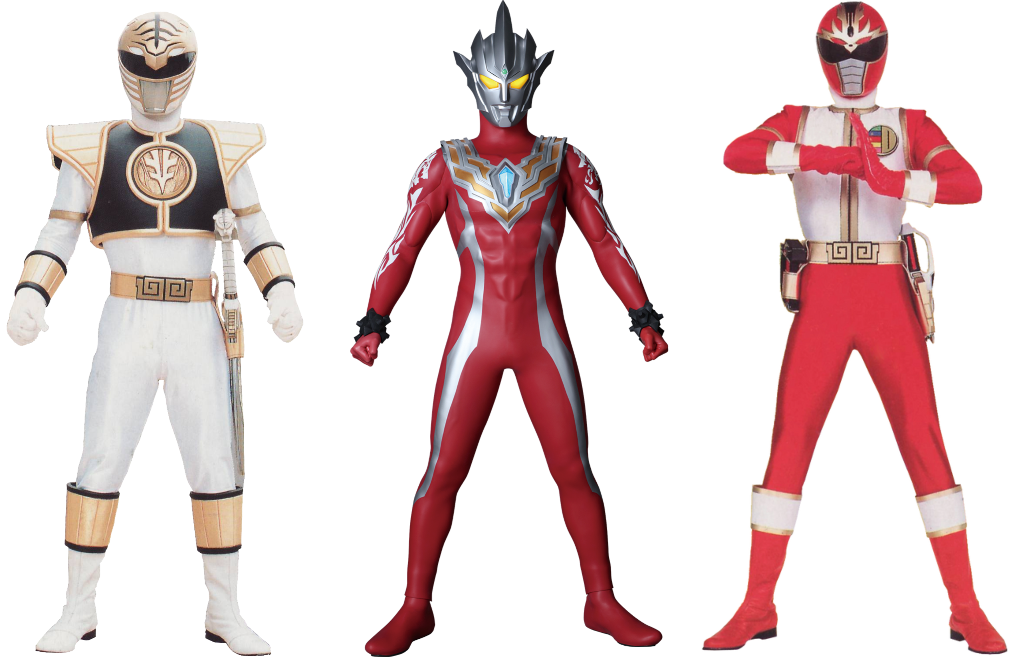 Ryuu Ranger Ultraman Regulos with RyuuRanger and KibaRanger by nblagovdc on DeviantArt