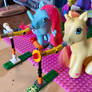 Ponies on horns
