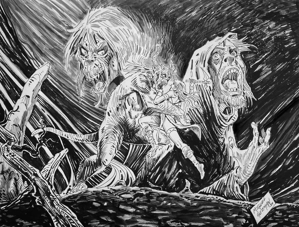 Traditional ink by miguelguzman on DeviantArt