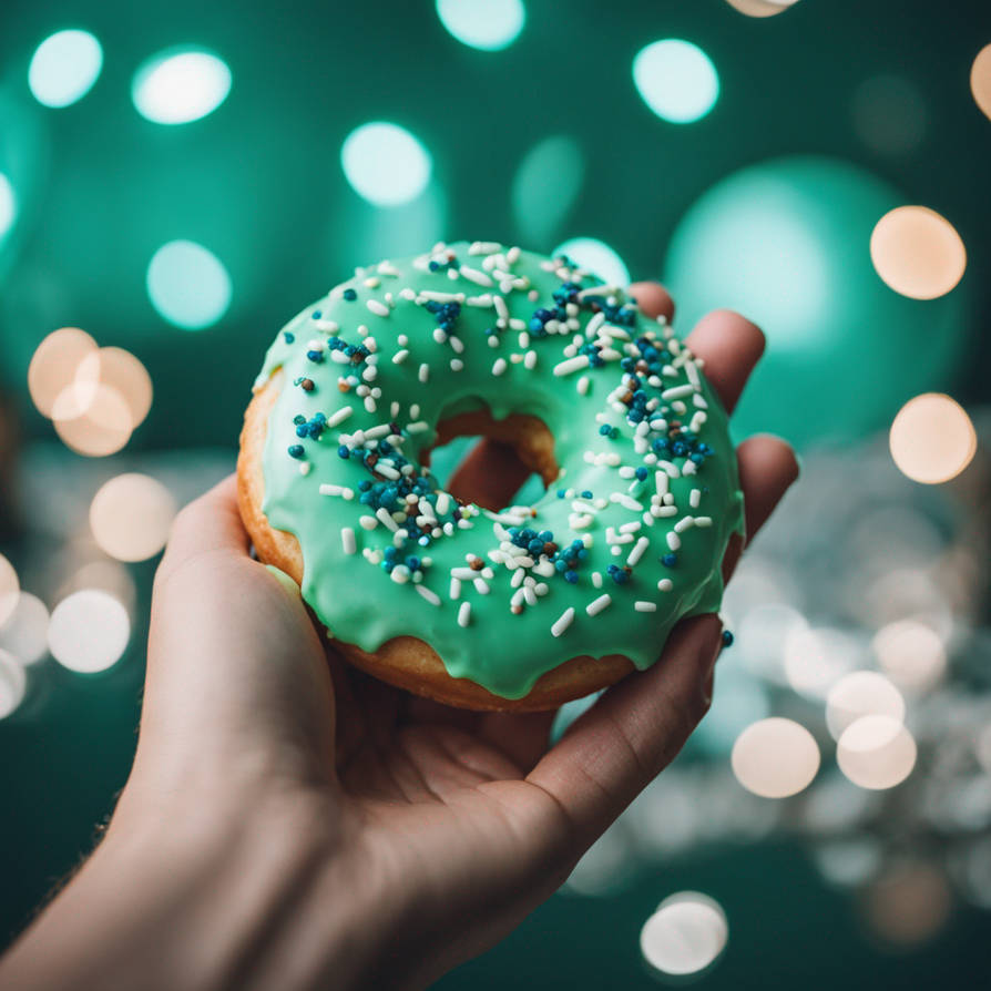 A Real Mint Donut that I made with ai by editeddawn on DeviantArt