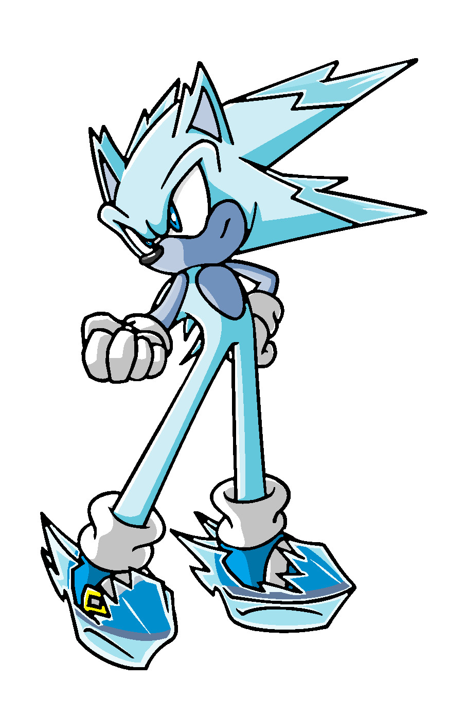 SUPER SONIC GOD (BLUE) by SarkenTheHedgehog on DeviantArt