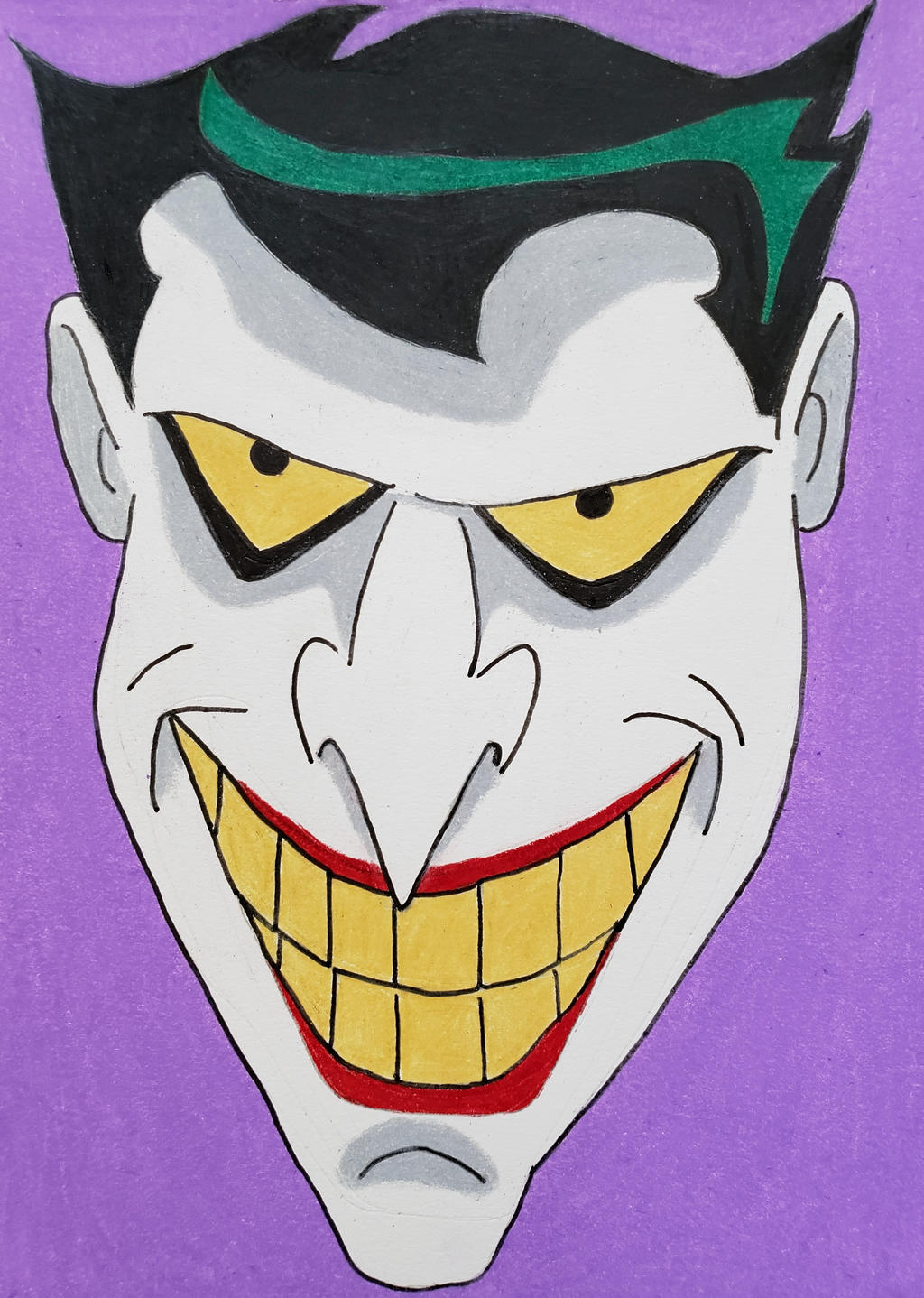 DCAU Joker headshot by ToonDrawer5 on DeviantArt