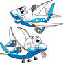 Boeing Cartoon Planes 787 747