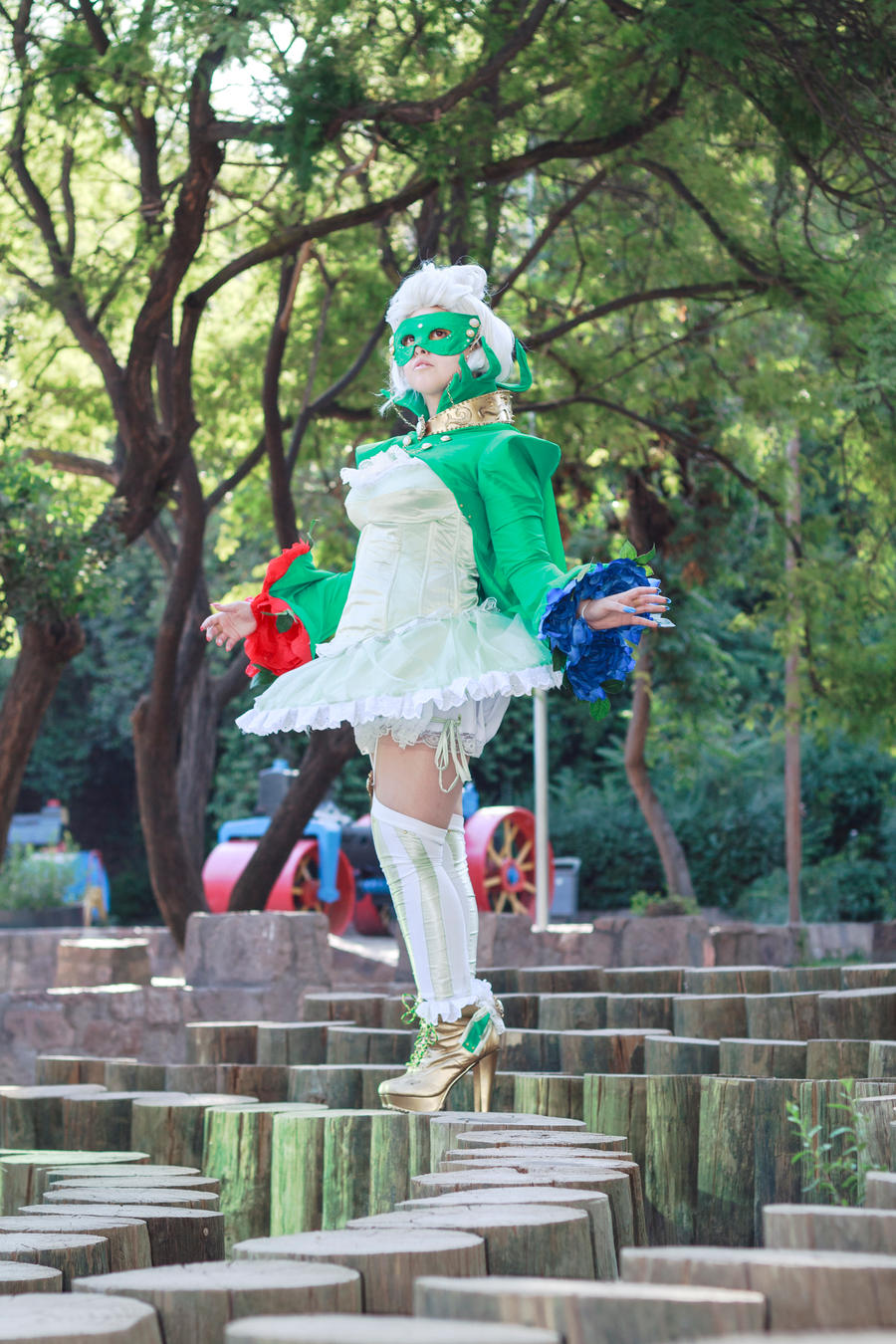 Roserade Gijinka by ForeverLleena on DeviantArt