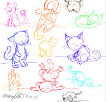 cat doodles