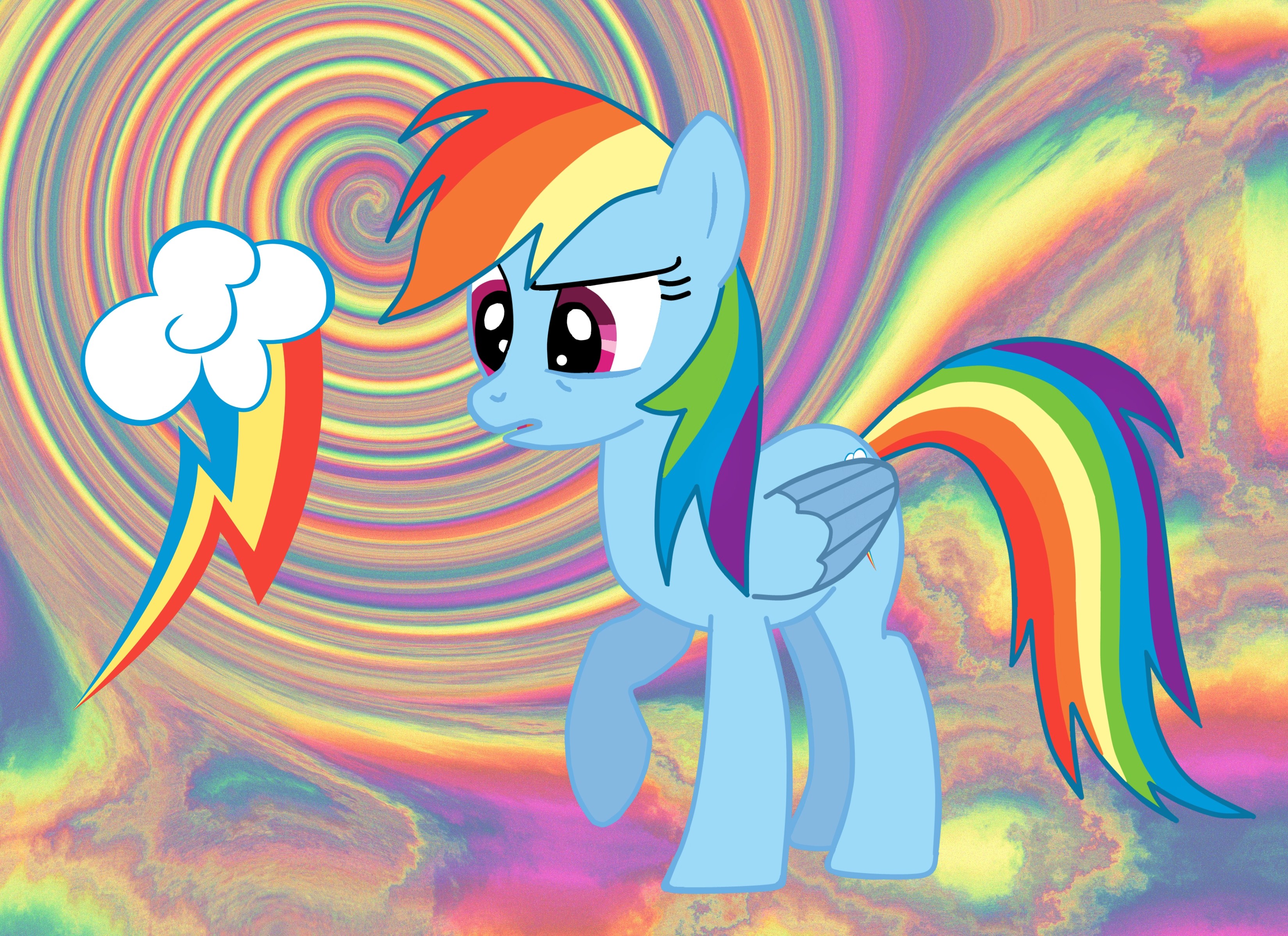 Confused Rainbow Dash