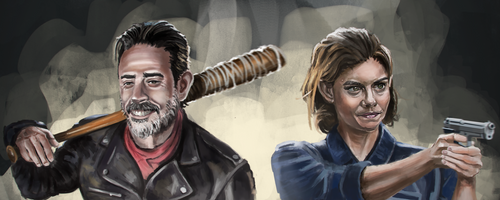 Negan and Maggie - The Walking Dead